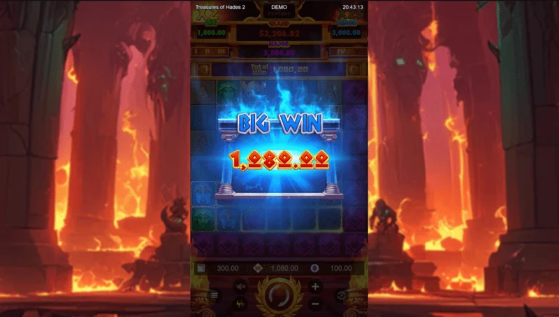 Treasures of Hades 2 — velika pobjeda na proširenoj mreži 7×7 u slotu od Rectangle Games
